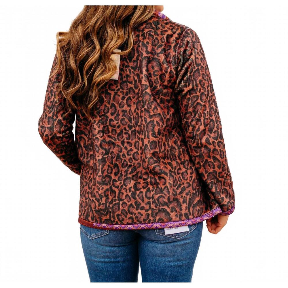 NEW JOHNNY WAS joan wrap binded sherpa jacket in domi - Picture 7 of 9